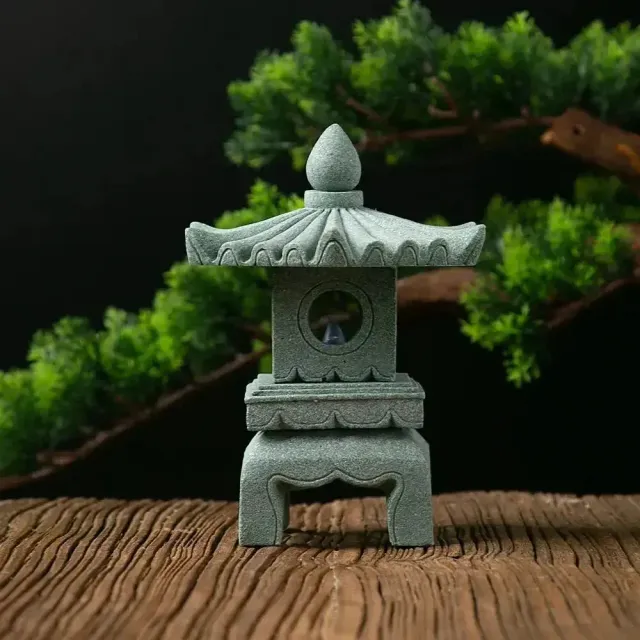 Japon style Ukiha lanterne japonaise pierre jardin