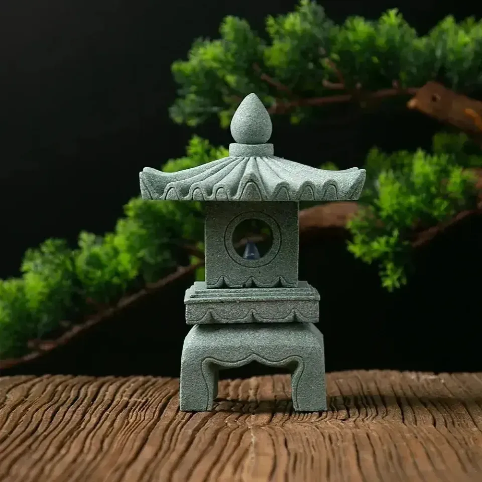 Japon style Ukiha lanterne japonaise pierre jardin