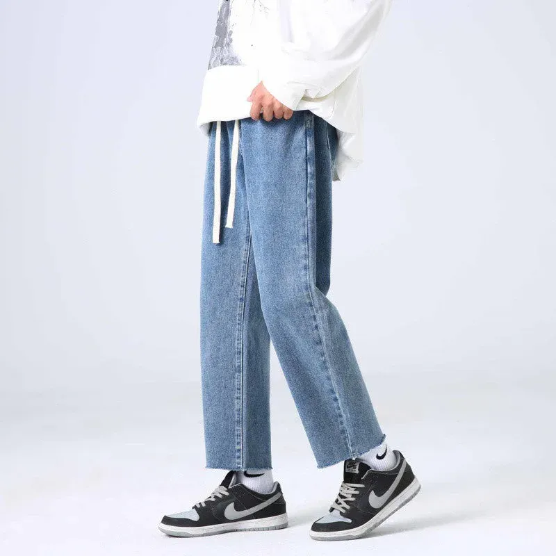 Japon style Yushin jean loose straight denim