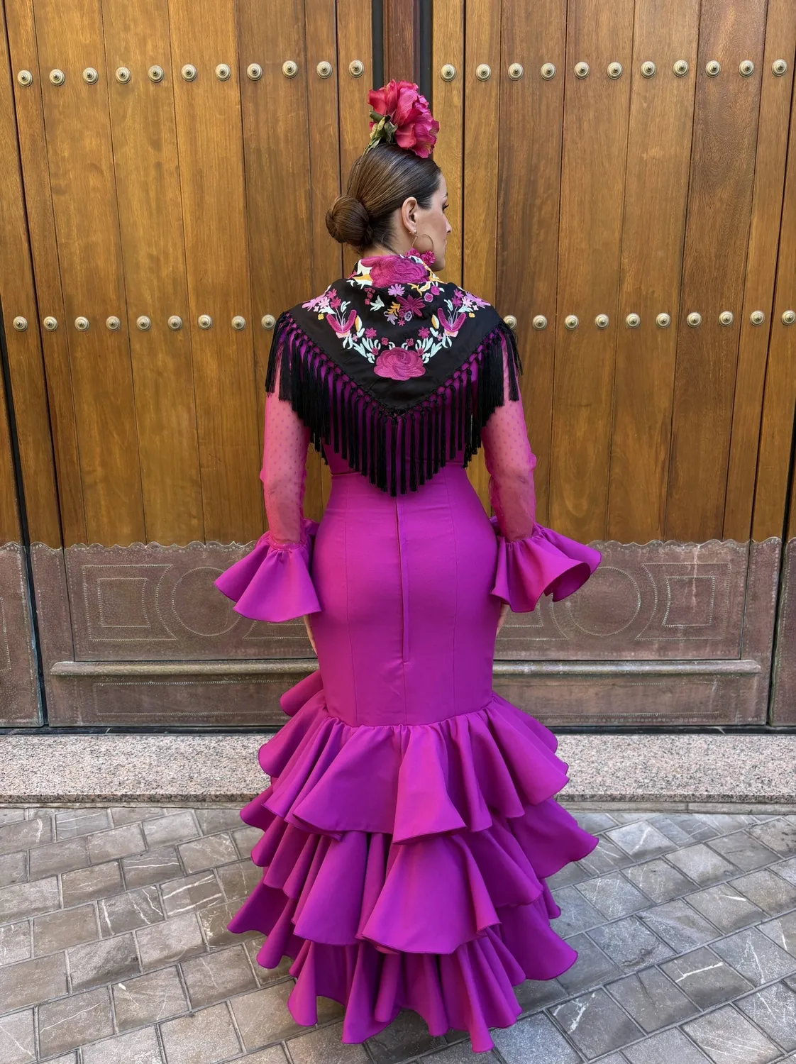Viva La Feria Corin robe flamenca volants stretch