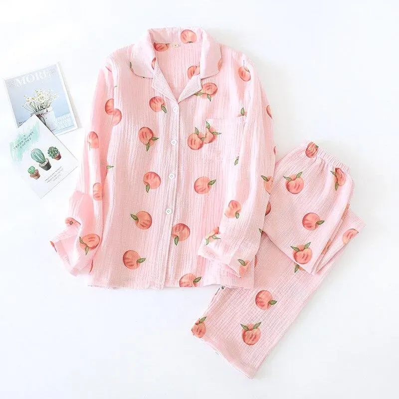 Japon style Pyjama Japonais En Gaze De Coton pyjama