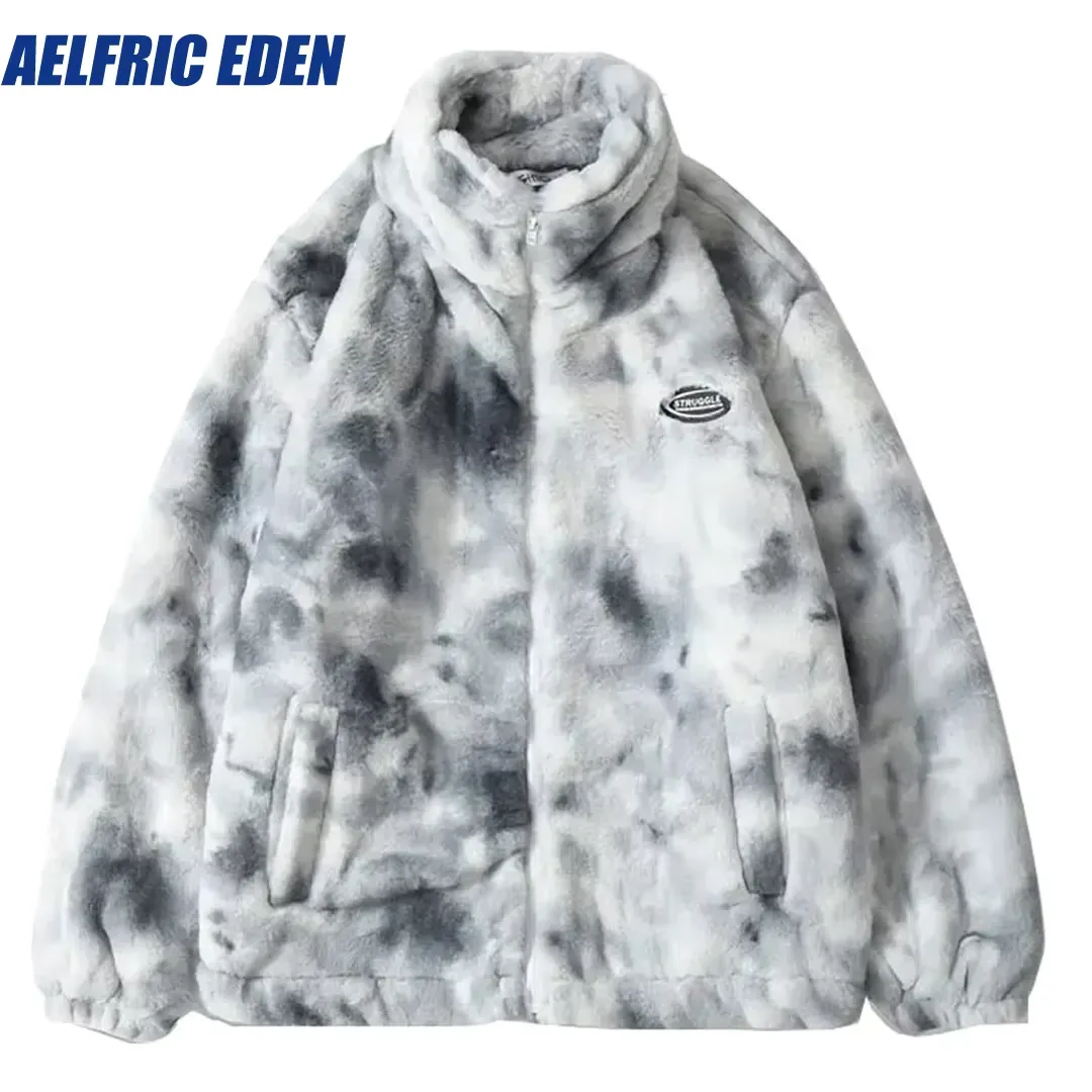 Japon style Harajuku Tie Dye polaire