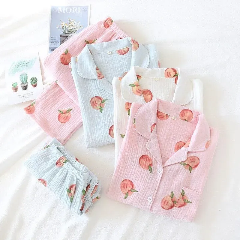 Japon style Pyjama Japonais En Gaze De Coton pyjama
