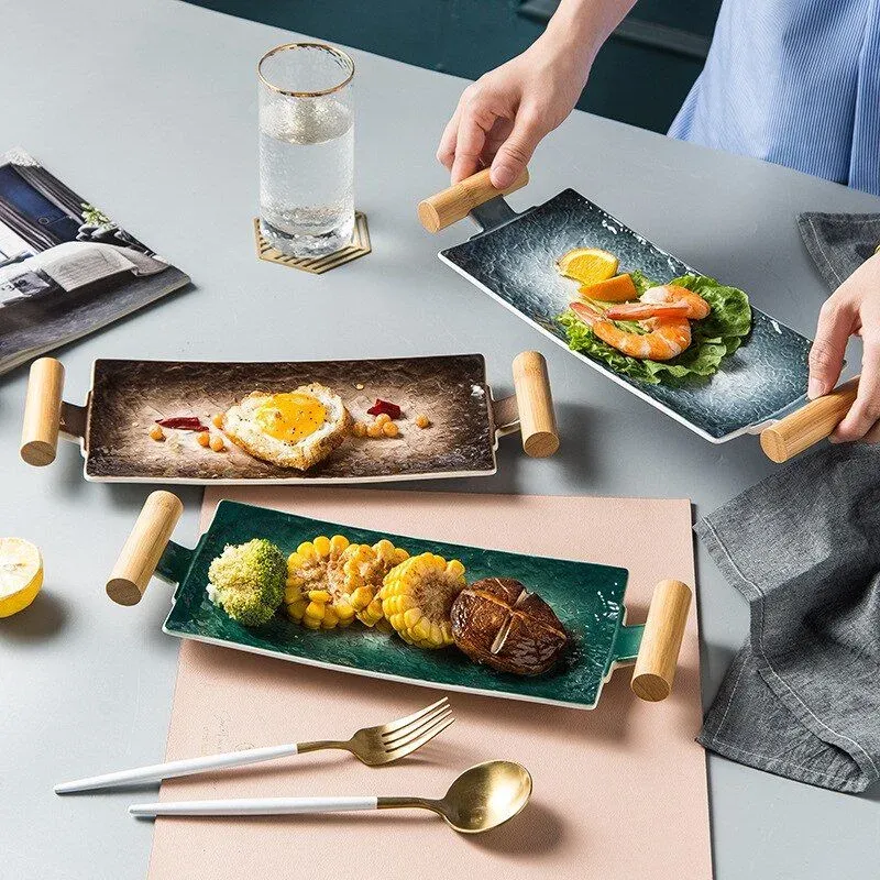 Japon style Serika plat sushi céramique