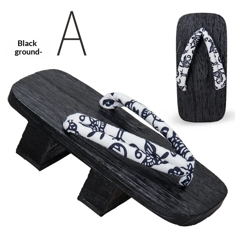 Esprit du Japon Geta japonaise en bois pour homme