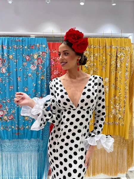 Viva La Feria Real robe flamenca à volant cancan