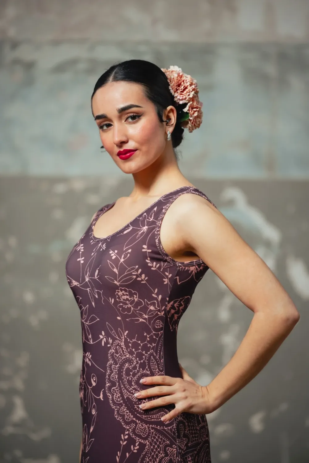 Viva La Feria Alquimia robe de flamenco longue à bretelles