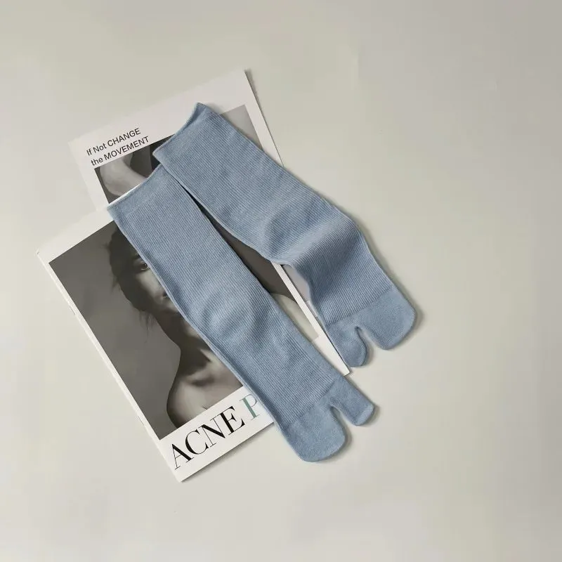 Esprit du Japon Chaussettes tabi japonaises côtelées en coton
