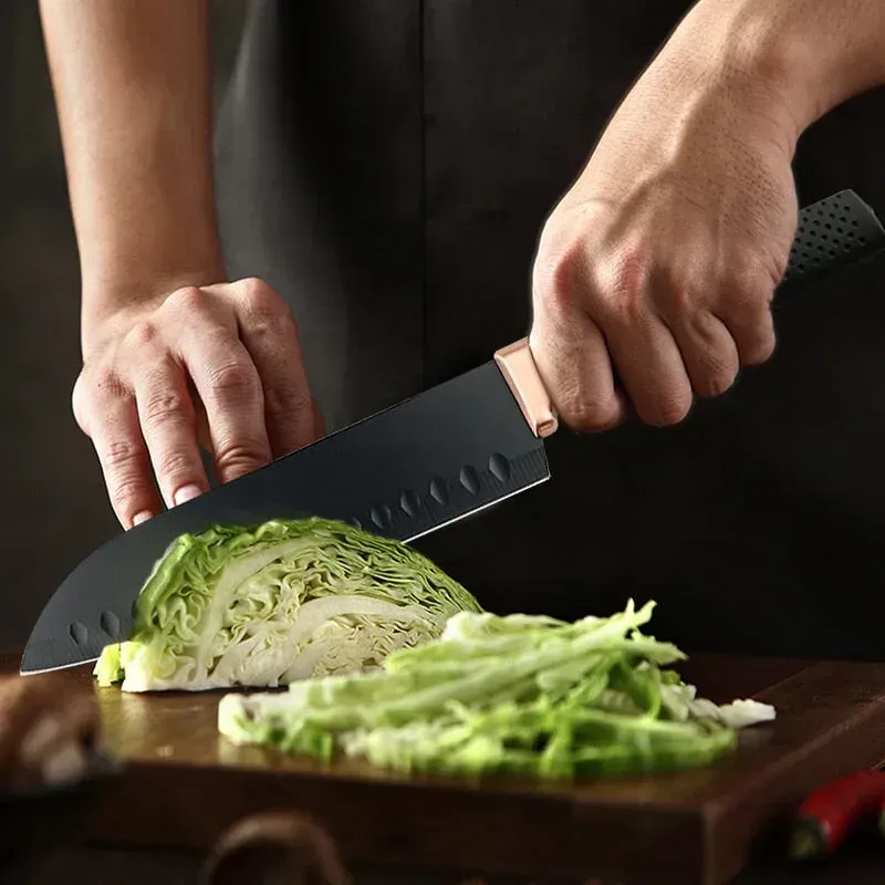 Japon style Couteau Japonais Lame Noir couteau de cuisine