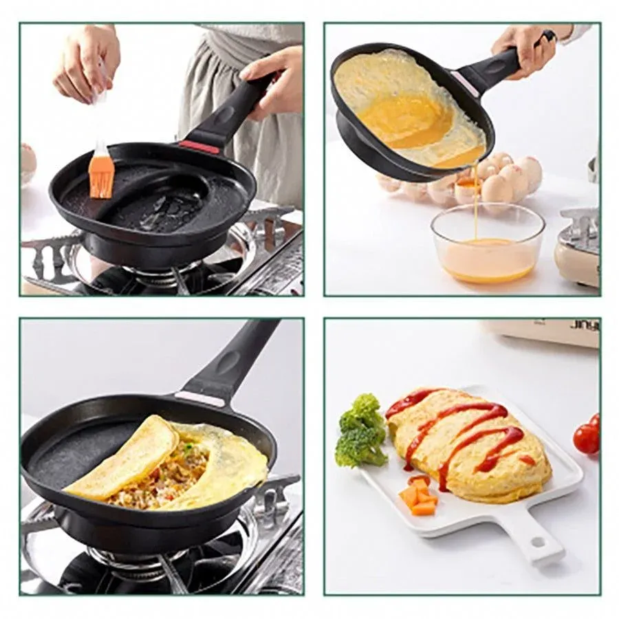 Japon style Kobushidake poêle à omurice aluminium
