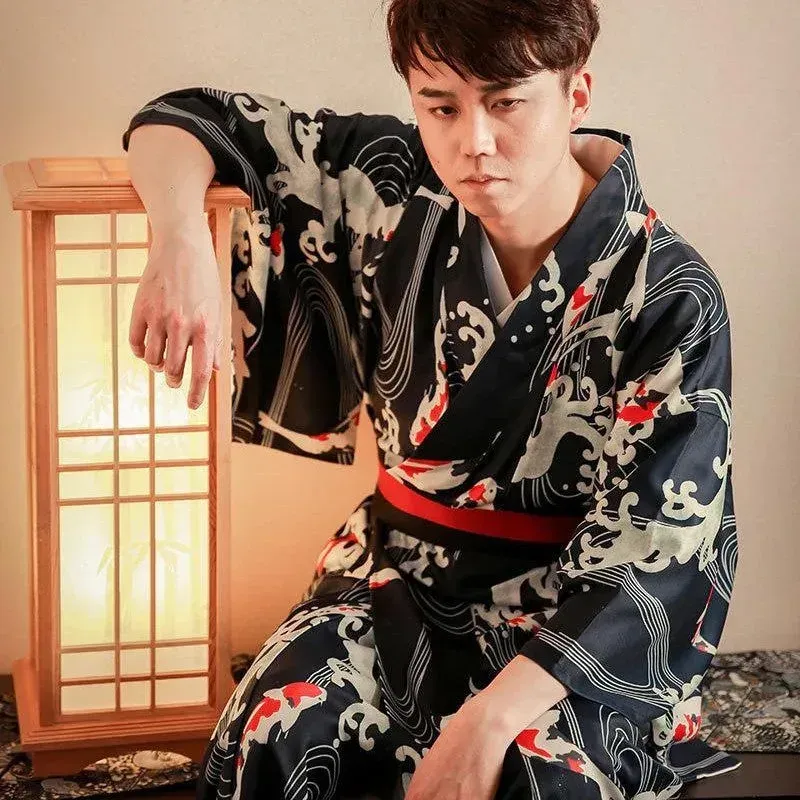 Japon Style Hekinan Kimono homme carpes koï
