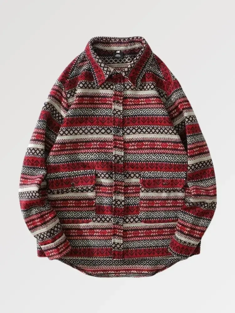 Japon style hirakawa chemise flanelle homme oversize