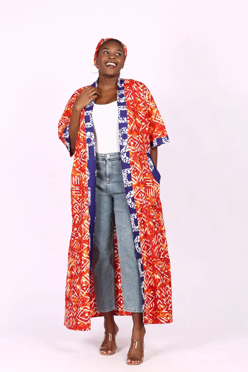 KAVAZI kimono long manche courte