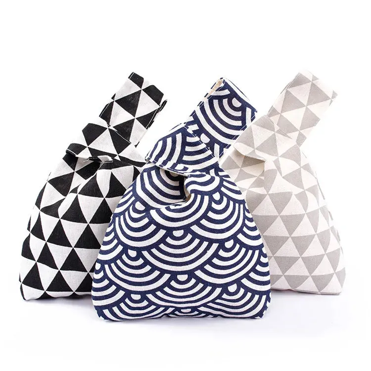 Esprit du Japon Sac japonais furoshiki tissu coton noué