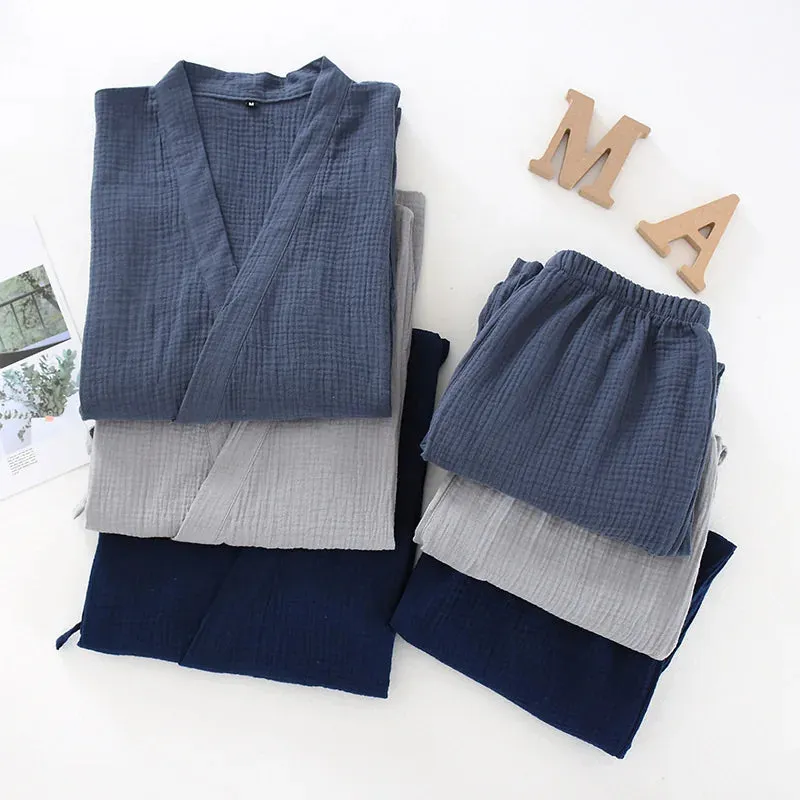 Esprit du Japon ensemble kimono pantalon femme coton