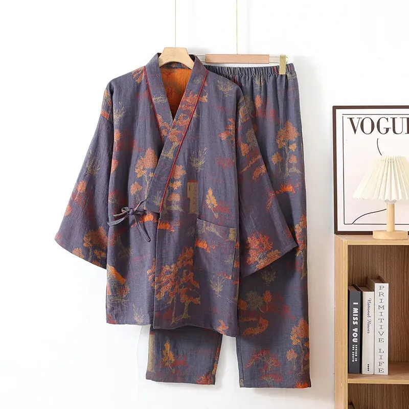 Esprit du Japon ensemble pyjama kimono homme coton