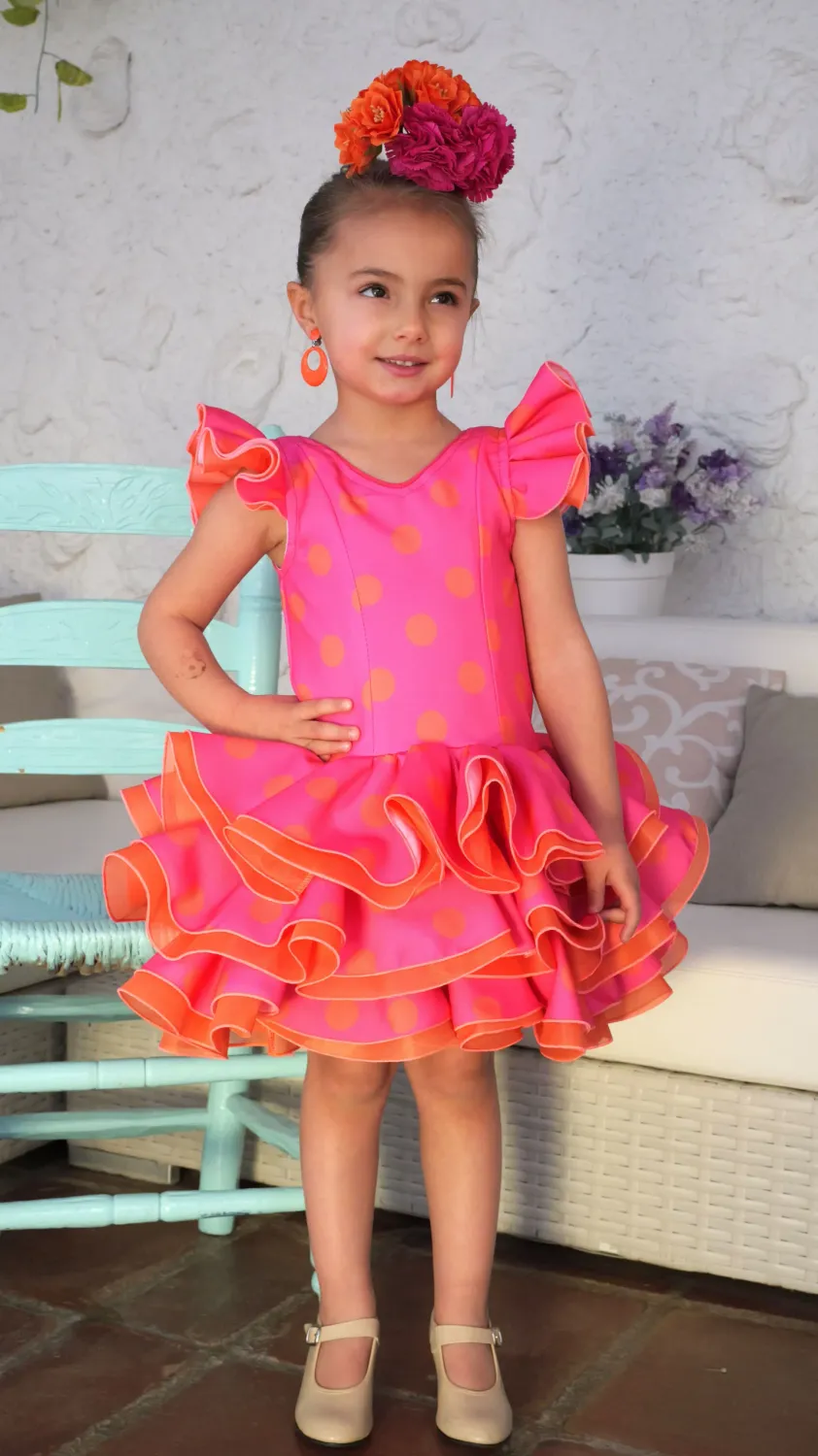 Viva la Feria Clara robe flamenca fille courte popeline