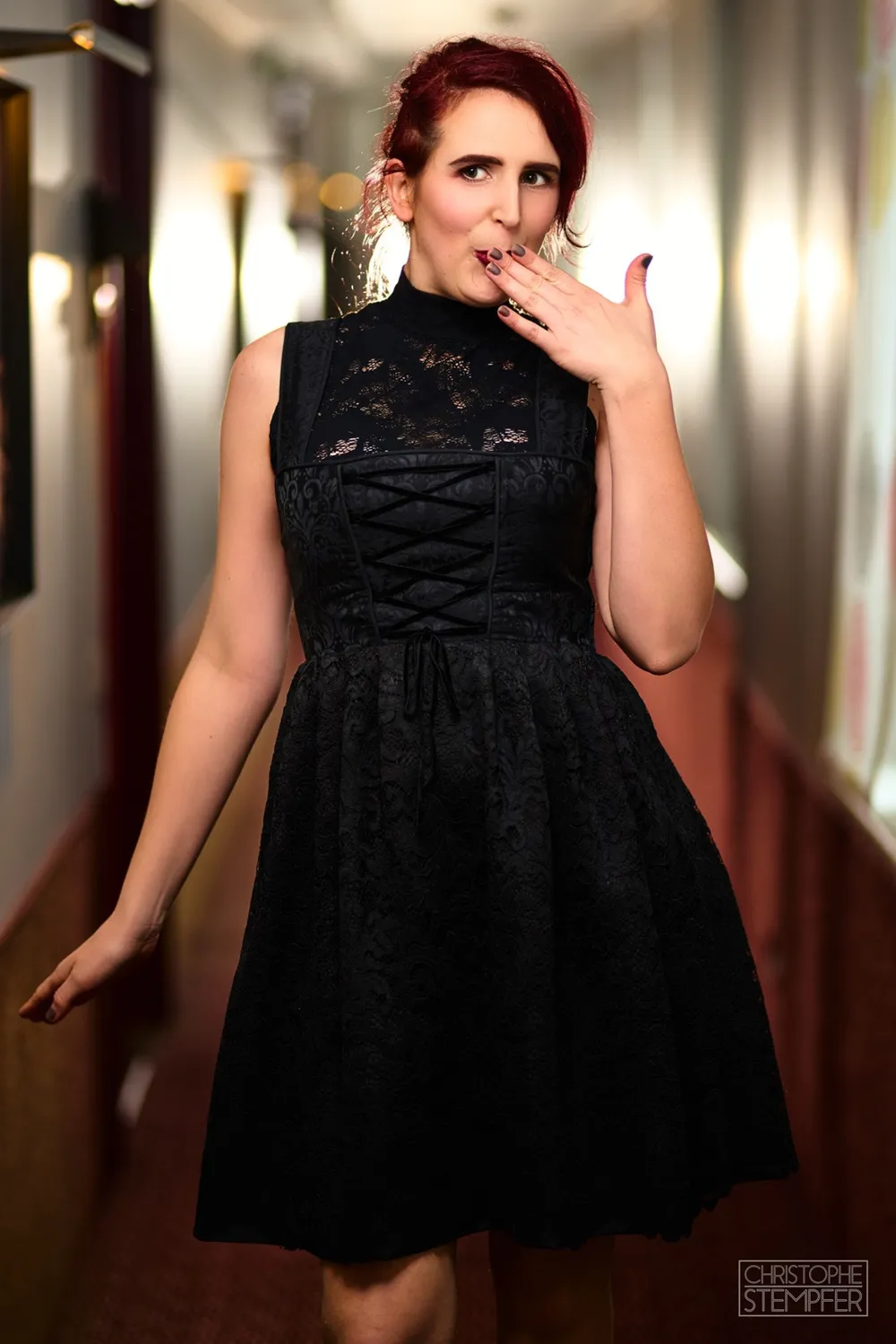 Geht's In ElsassRock Rockwihr robe dentelle bleue satin