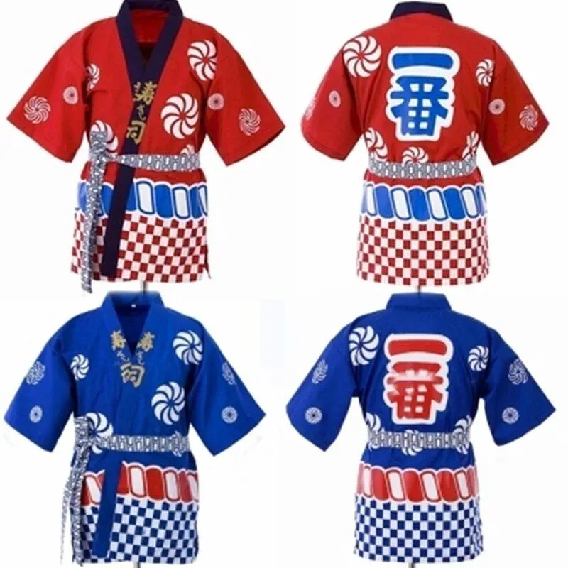 Japon style Otoko veste de chef japonaise coton