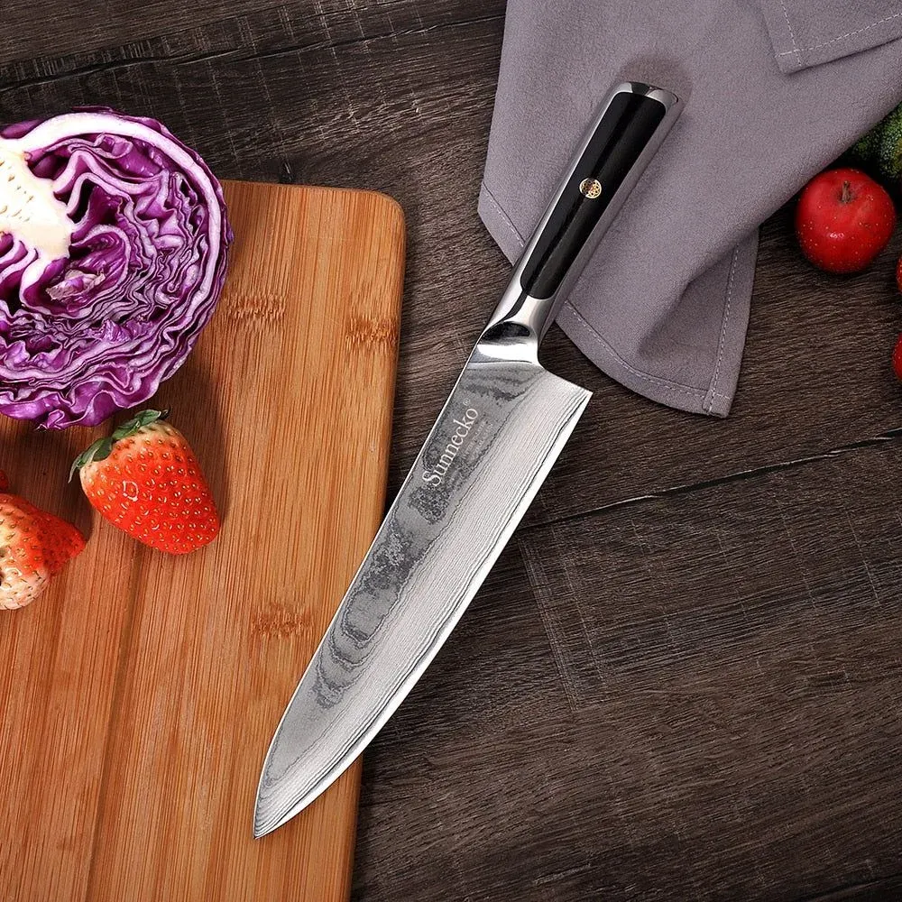 Japon style Professional Kitchen Knife Meiji couteau de chef damas