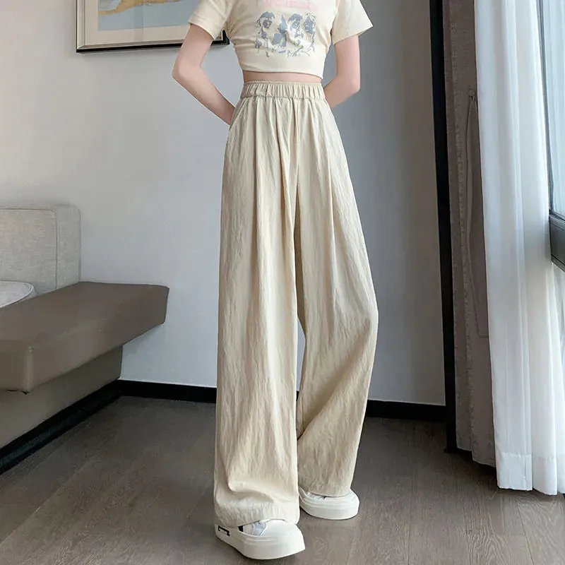 Esprit du Japon pantalon japonais fluide taille haute élastique