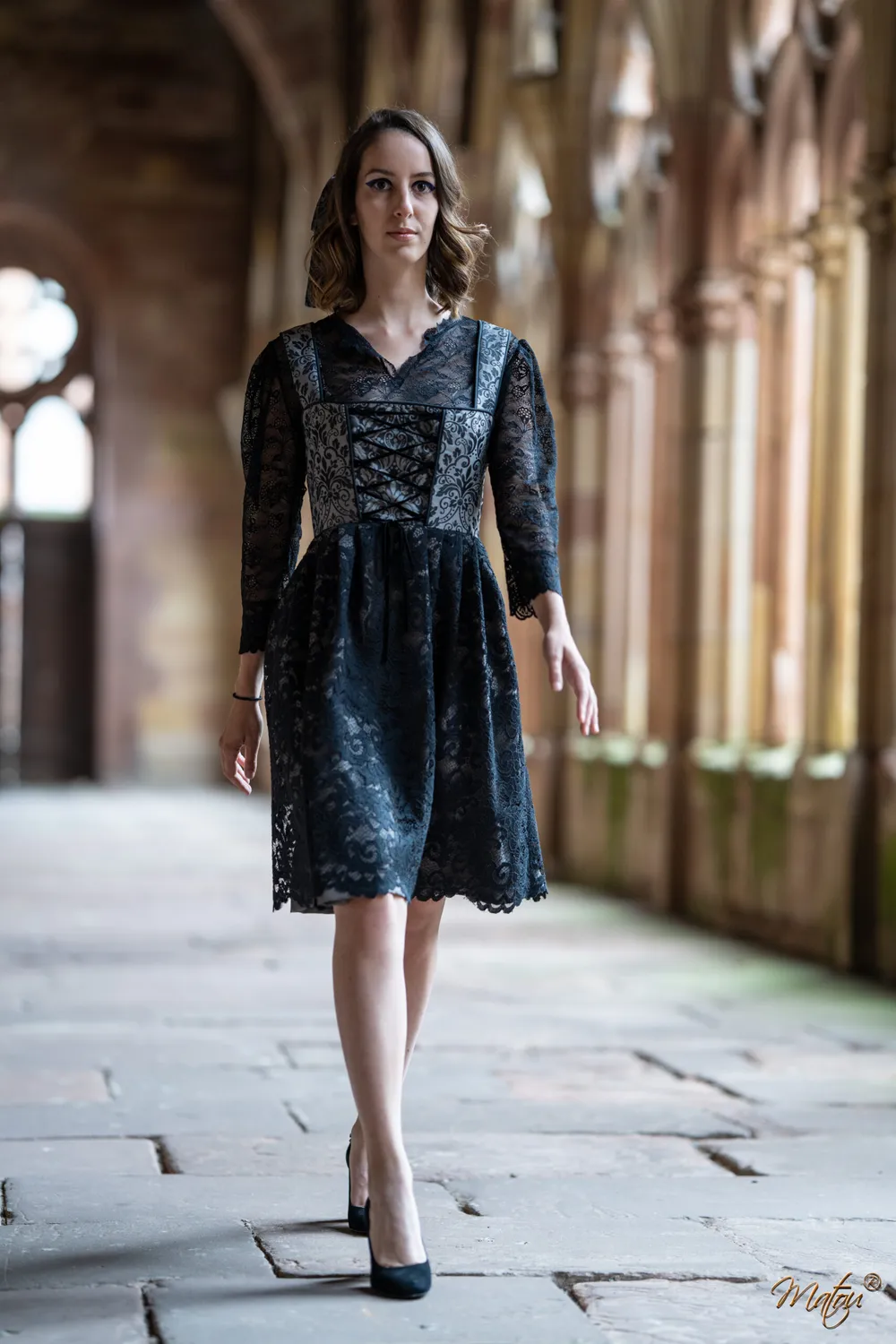 Geht's In ElsassRock Rockwihr robe dentelle bleue satin