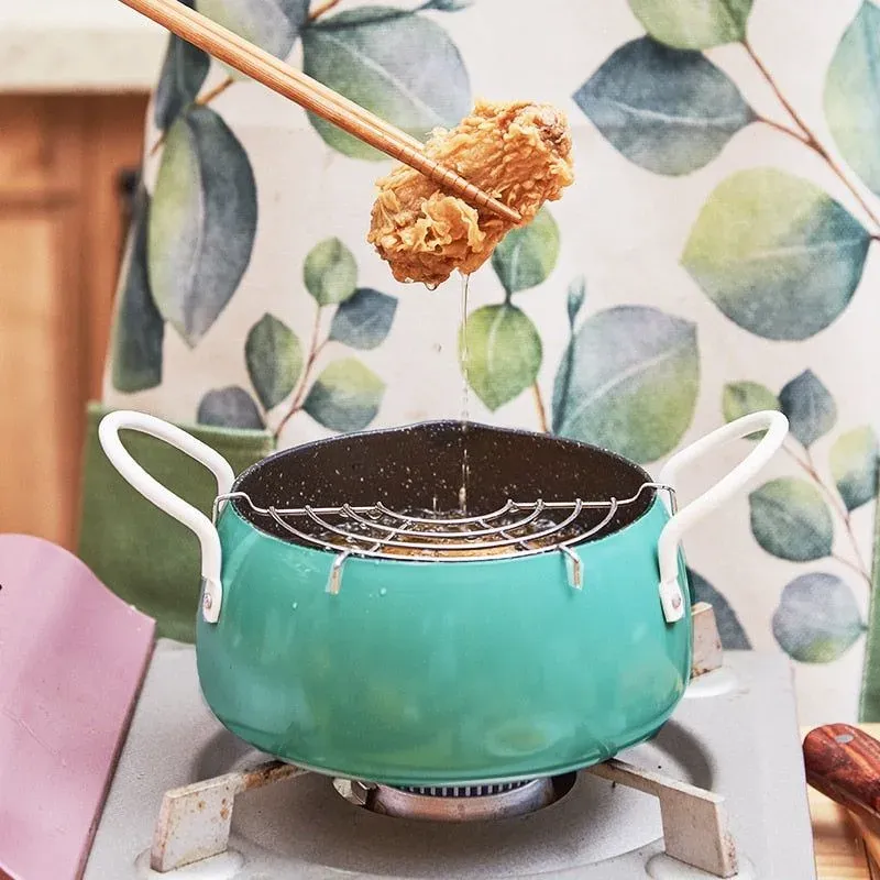 Japon style Tochigi pot à tempura friture japonaise