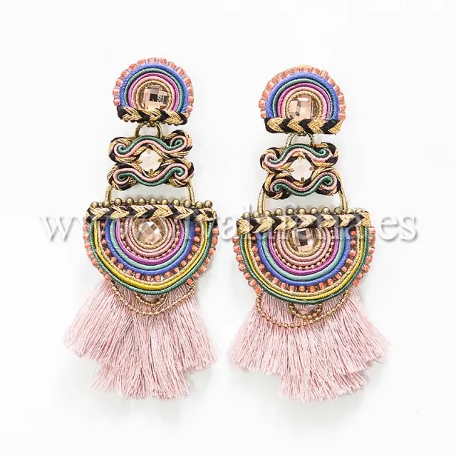 Candela de Reina Mohana boucles d'oreilles flamenco artisanales