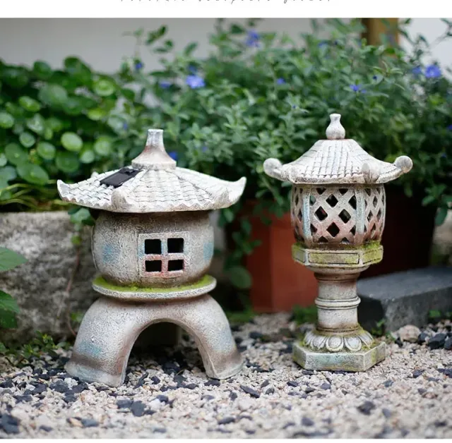 Japon style statue japonaise extérieur lanterne jardin
