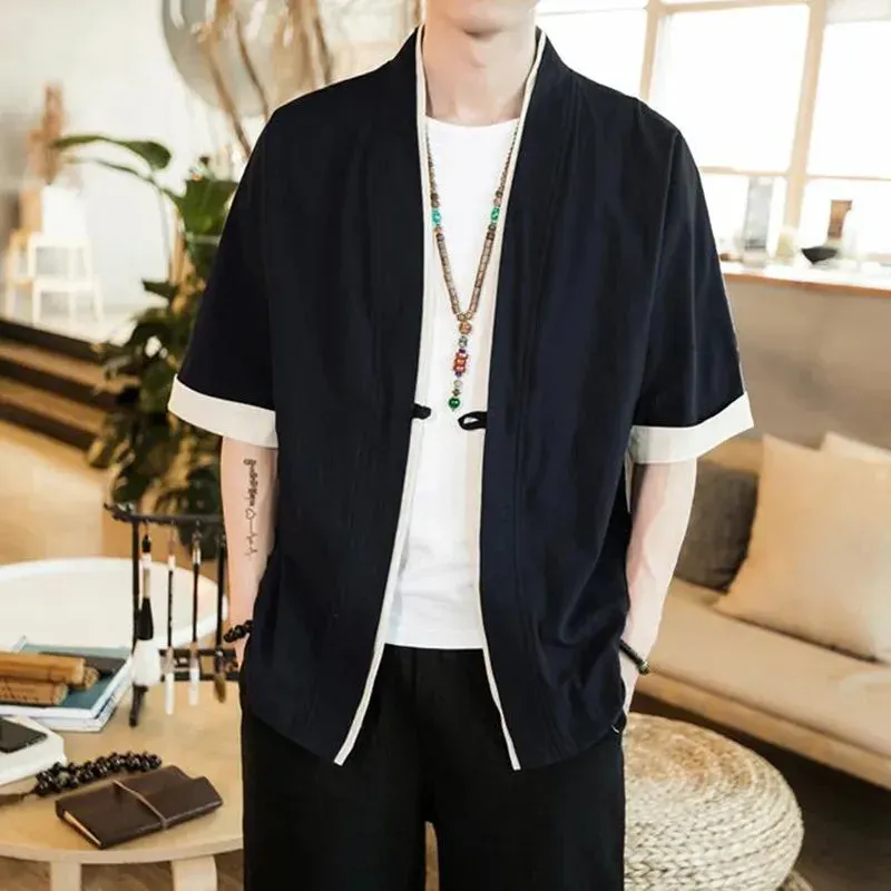 Japon style Veste Kimono Homme Moderne veste kimono