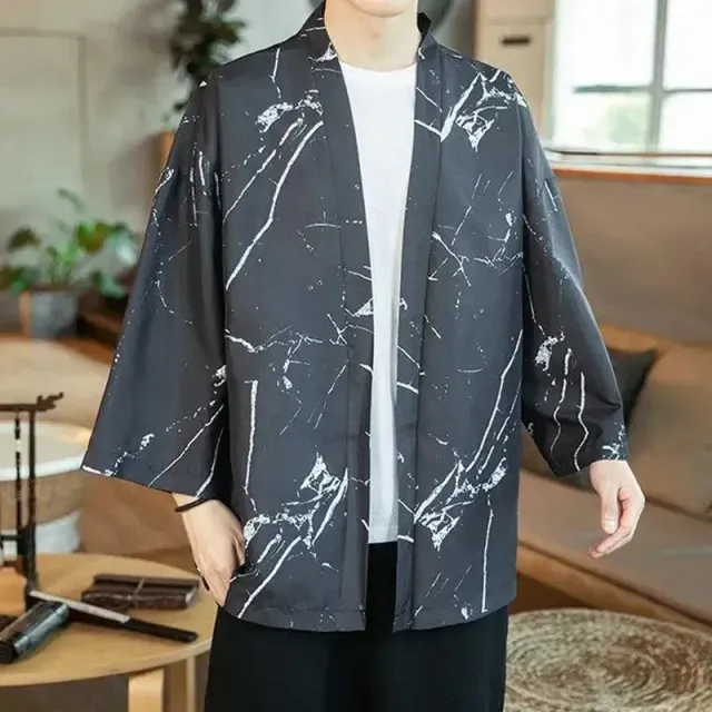 Japon style édition Kaïto haut kimono homme motif peinture