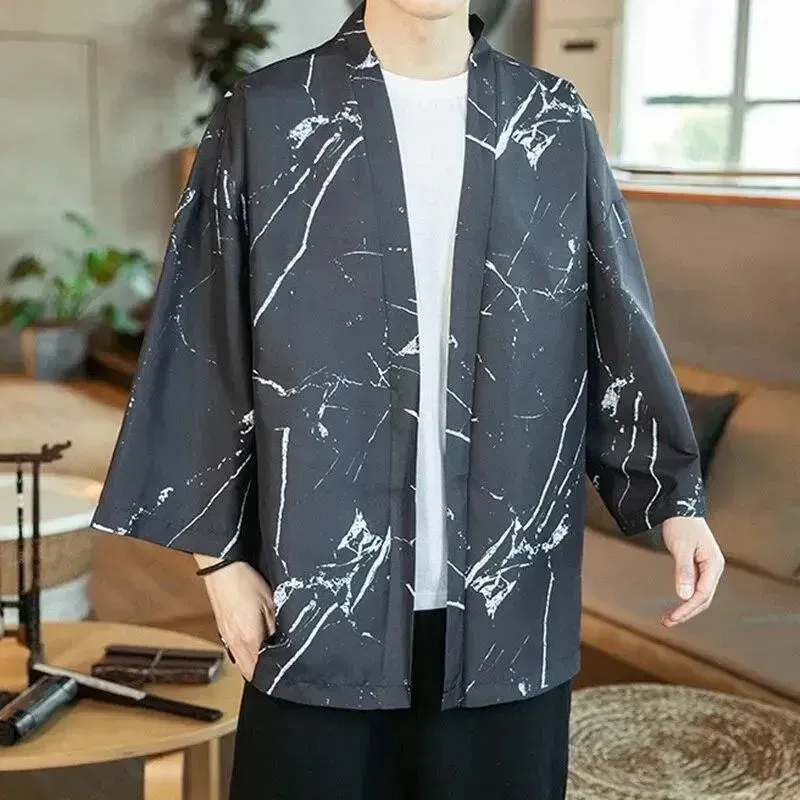 Japon style édition Kaïto haut kimono homme motif peinture