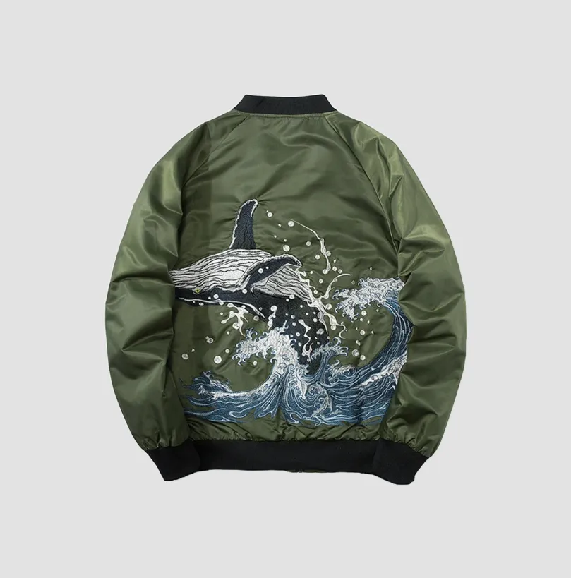 Japon Style Sukajan Veste Brodée Style Japonais