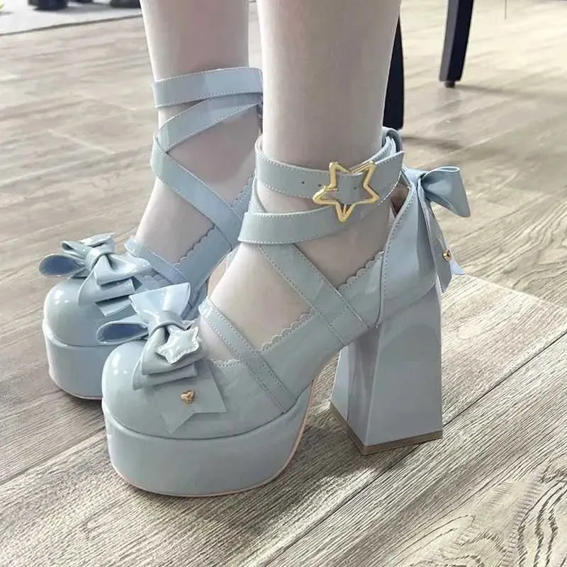 Esprit du Japon Mary Jane chaussures lolita plateforme bride
