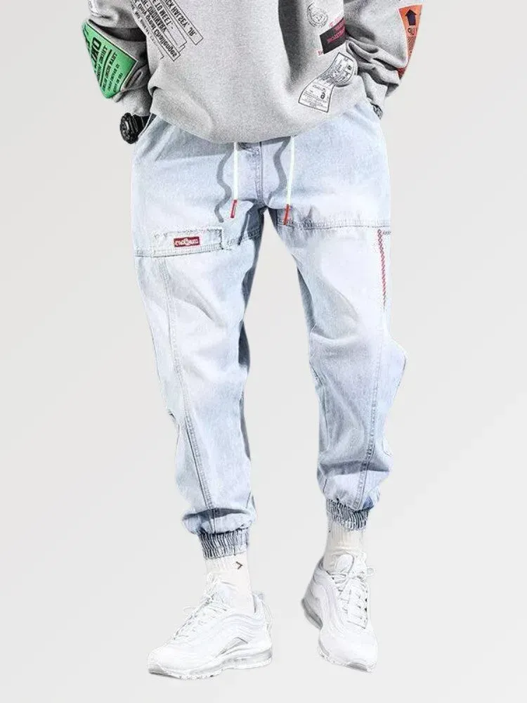 Japon style Korea Fit jean délavé homme slim