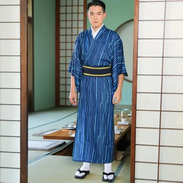 Japon style Kimono Matoji homme court vague Kanagawa