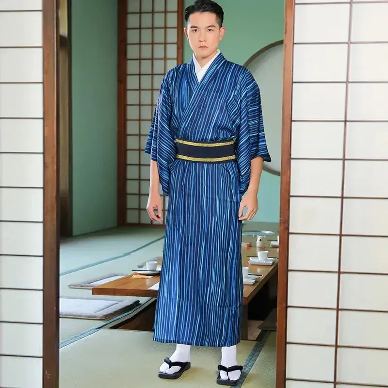Japon style Kimono Matoji homme court vague Kanagawa