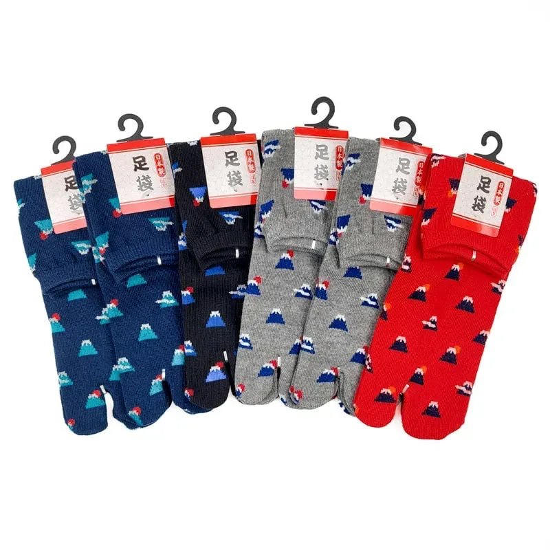 Japon style lot 6 paires chaussettes tabi motifs