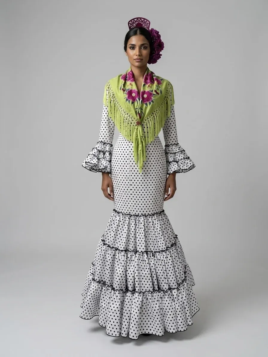 VIVA LA FERIA Vanesa robe gitane canastera