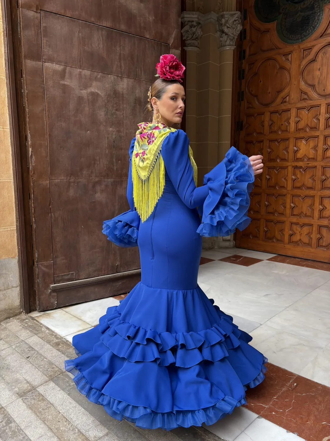 Viva la Feria Luz robe flamenco jupe canastera
