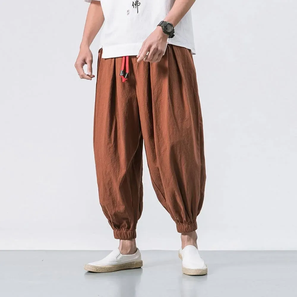 Japon Style Yuri Pantalon Harem Confort sarouel
