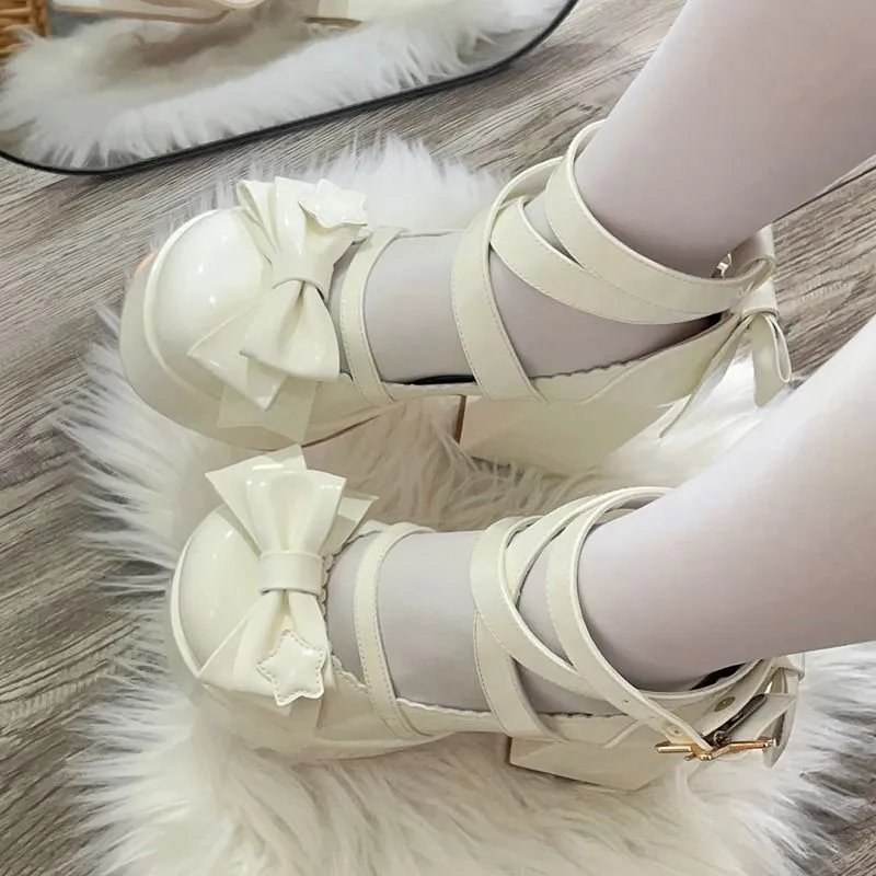 Esprit du Japon Mary Jane chaussures lolita plateforme bride
