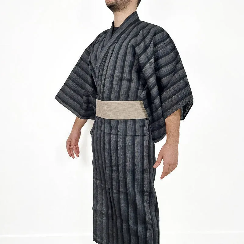 Japon style Yukata Japonais Rayé kimono coton