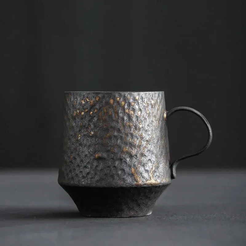 Esprit du Japon mug en grès effet rouille fait main