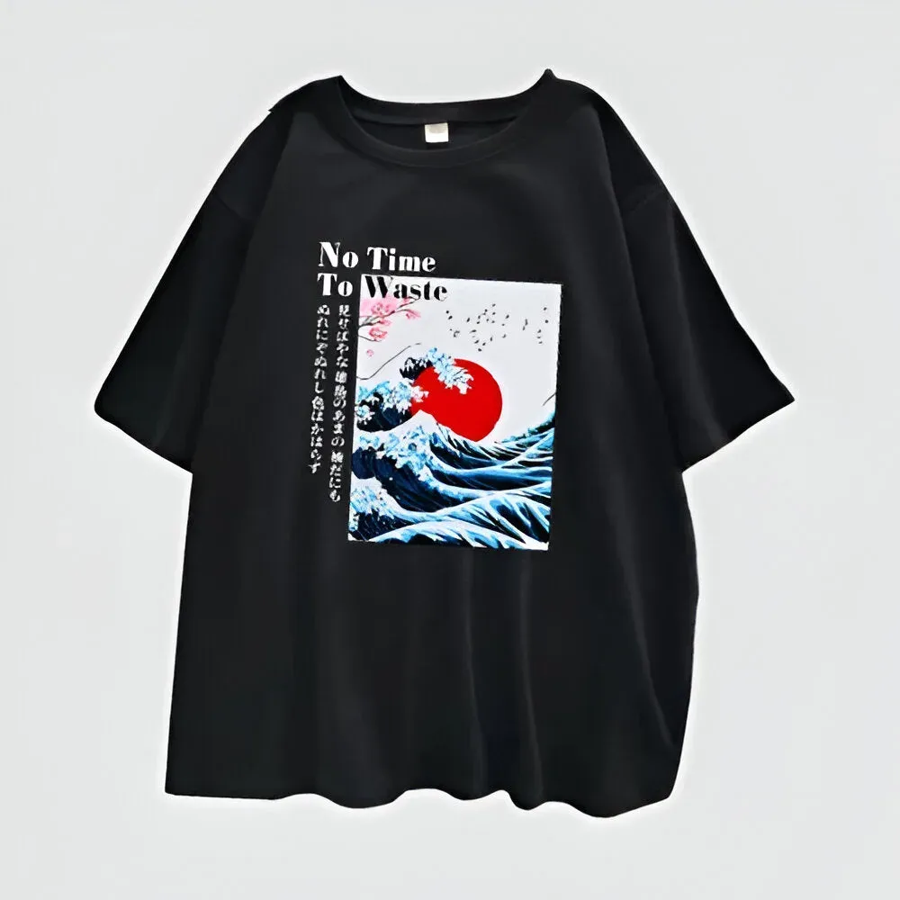 Japon style t-shirt japonais femme motifs raffinés