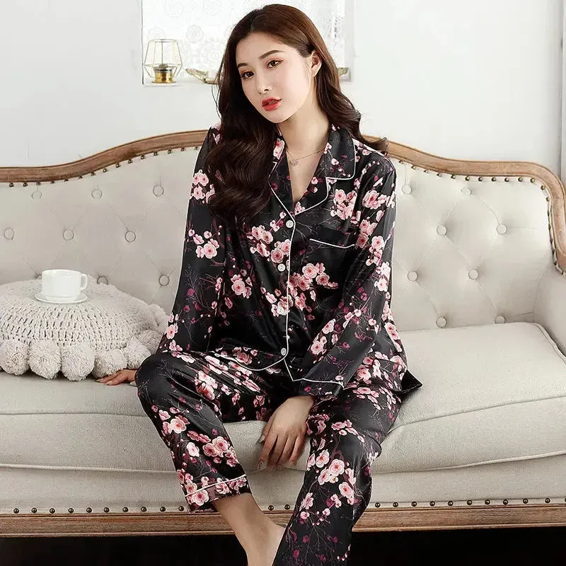 Japon style pyjama japonais en soie coupe ample