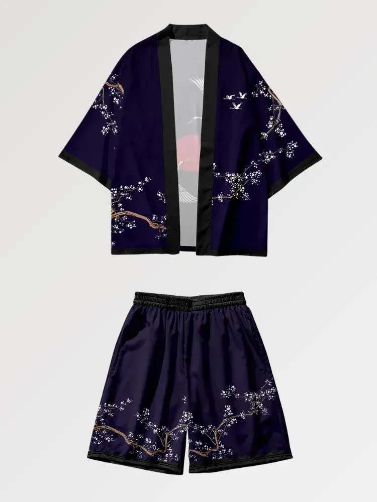 Japon style Ao No Taiyo ensemble de kimono