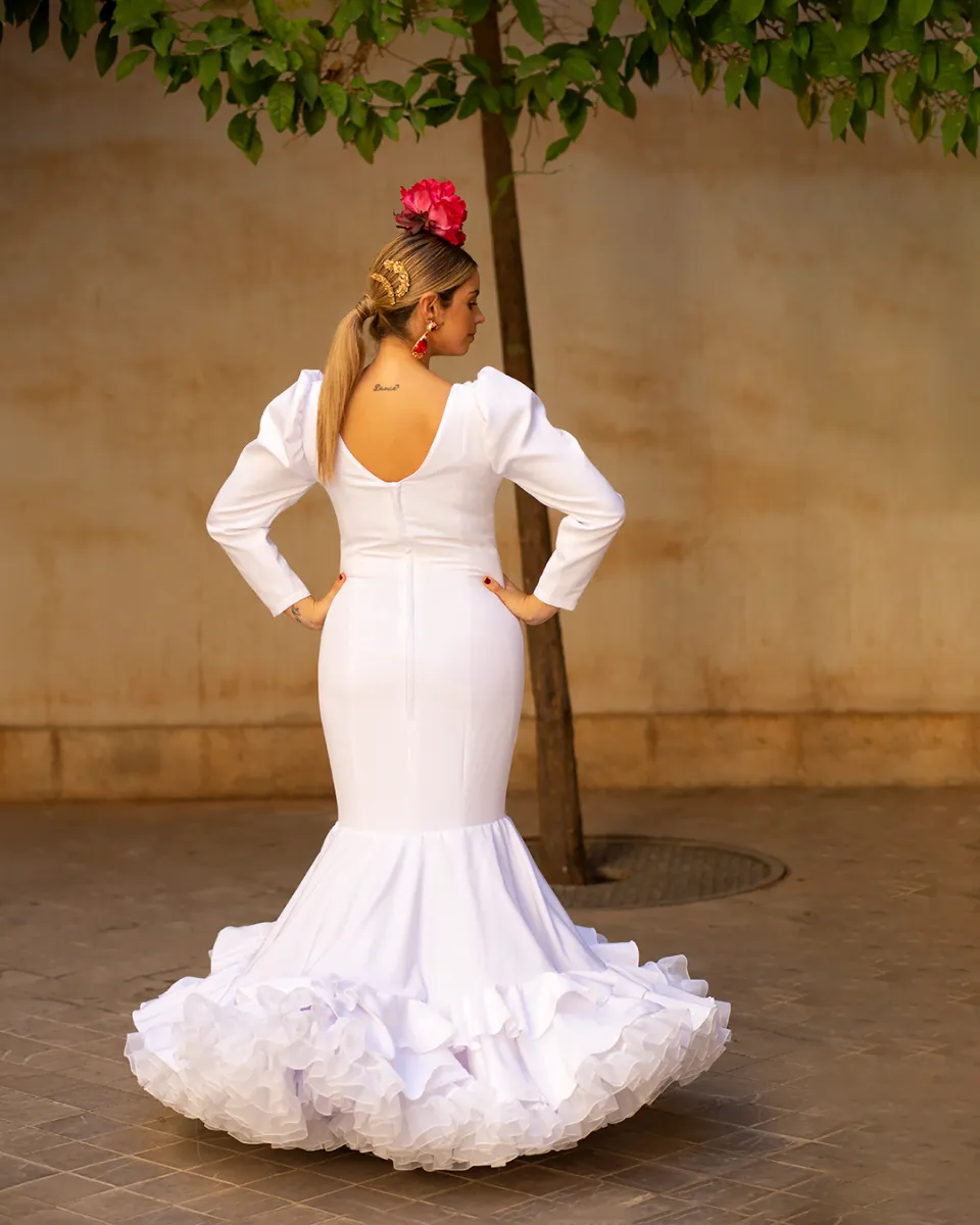 VIVA LA FERIA-MODA FLAMENCA Luz robe flamenca à volants