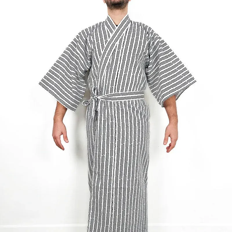 Japon style yukata japonais blanc