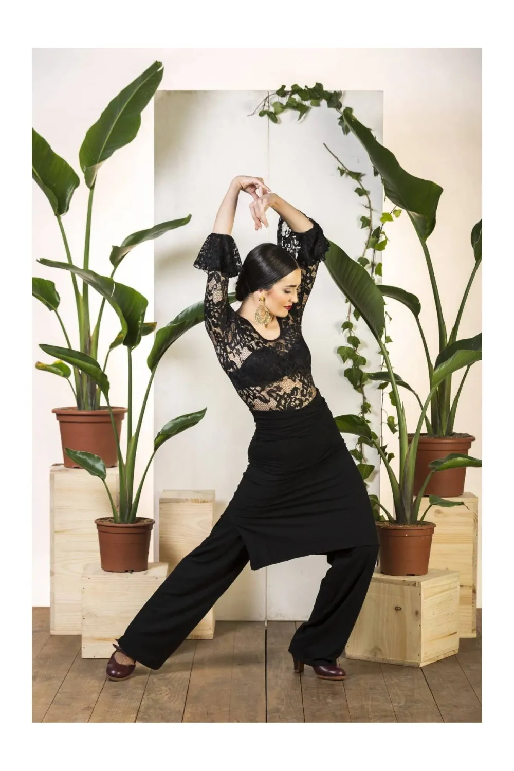Viva la Feria Argel jupe-pantalon danse point élastique